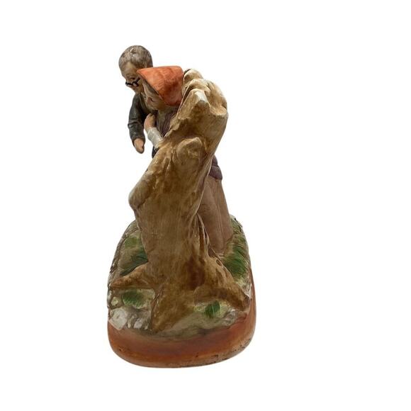 Vintage Sankyo Elderly Couple Music Box Japan 1970s Handmade - Picture 2 of 9